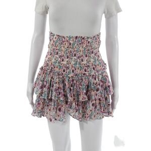 Etoile Isabel Marant Womens Multicolor Cotton A-Line Short Skirt Size 38